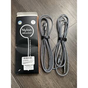 USB Type C iPhone 16 Pro Max Charger Cable Right Angle [2-Pack,6.6FT] 3.1A Fa...